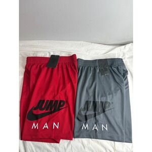 NWT Nike Jordan Jumpman Boys Gym Red Basketball Shorts M 10-12 Years